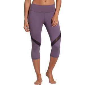Calia Carrie Underwood purple mesh capris medium